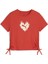 Flaming Love Knotted Tee Kırmızı Kız Çocuk Kısa Kol T-Shirt 1