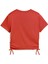 Flaming Love Knotted Tee Kırmızı Kız Çocuk Kısa Kol T-Shirt 2
