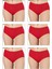 6'lı Paket Kadın Ribana Esnek Pamuklu Yüksek Bel Bato Külot Büyük Bedenli 1