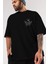 Wolverine Ön Sol Baskılı Oversize T-Shirt Erkek Kadın Unisex Pamuk Bisiklet Yaka Tişort 3