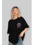 Spiderman Rock Ön Sol Baskılı Oversize T-Shirt Erkek Kadın Unisex Pamuk Bisiklet Yaka Tişort 4