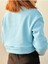 Kadın Oversize Polarlı Düşük Kol Crop Sweatshirt 5