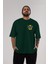 Batman 5 Ön Sol Baskılı Oversize T-Shirt Erkek Kadın Unisex Pamuk Bisiklet Yaka Tişort 5