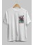 Godzilla Ön Sol Baskılı Oversize T-Shirt Erkek Kadın Unisex Pamuk Bisiklet Yaka Tişort 2