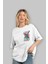 Godzilla Ön Sol Baskılı Oversize T-Shirt Erkek Kadın Unisex Pamuk Bisiklet Yaka Tişort 4