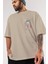 Joker Ön Sol Baskılı Oversize T-Shirt Erkek Kadın Unisex Pamuk Bisiklet Yaka Tişort 3