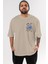 Jurassic Park (5) Ön Sol Baskılı Oversize T-Shirt Erkek Kadın Unisex Pamuk Bisiklet Yaka Tişort 1
