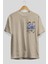 Jurassic Park (5) Ön Sol Baskılı Oversize T-Shirt Erkek Kadın Unisex Pamuk Bisiklet Yaka Tişort 2