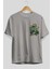 Hulk Ön Sol Baskılı Oversize T-Shirt Erkek Kadın Unisex Pamuk Bisiklet Yaka Tişort 2