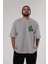 Hulk Ön Sol Baskılı Oversize T-Shirt Erkek Kadın Unisex Pamuk Bisiklet Yaka Tişort 5