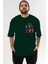 Squid Game (1) Ön Sol Baskılı Oversize T-Shirt Erkek Kadın Unisex Pamuk Bisiklet Yaka Tişort 1