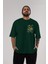 Jurassic Park (5) Ön Sol Baskılı Oversize T-Shirt Erkek Kadın Unisex Pamuk Bisiklet Yaka Tişort 5