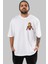 Iron Man Ön Sol Baskılı Oversize T-Shirt Erkek Kadın Unisex Pamuk Bisiklet Yaka Tişort 1