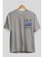 Jurassic Park (5) Ön Sol Baskılı Oversize T-Shirt Erkek Kadın Unisex Pamuk Bisiklet Yaka Tişort 2