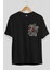 Spiderman Ön Sol Baskılı Oversize T-Shirt Erkek Kadın Unisex Pamuk Bisiklet Yaka Tişort 2