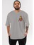 Iron Man Ön Sol Baskılı Oversize T-Shirt Erkek Kadın Unisex Pamuk Bisiklet Yaka Tişort 1