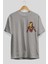 Iron Man Ön Sol Baskılı Oversize T-Shirt Erkek Kadın Unisex Pamuk Bisiklet Yaka Tişort 2