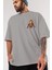 Iron Man Ön Sol Baskılı Oversize T-Shirt Erkek Kadın Unisex Pamuk Bisiklet Yaka Tişort 3