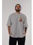 Iron Man Ön Sol Baskılı Oversize T-Shirt Erkek Kadın Unisex Pamuk Bisiklet Yaka Tişort 5