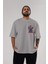Spiderman Rock Ön Sol Baskılı Oversize T-Shirt Erkek Kadın Unisex Pamuk Bisiklet Yaka Tişort 5