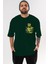 Iron Man (5) Ön Sol Baskılı Oversize T-Shirt Erkek Kadın Unisex Pamuk Bisiklet Yaka Tişort 1