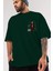 Joker (11) Ön Sol Baskılı Oversize T-Shirt Erkek Kadın Unisex Pamuk Bisiklet Yaka Tişort 3