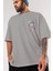 Joker Ön Sol Baskılı Oversize T-Shirt Erkek Kadın Unisex Pamuk Bisiklet Yaka Tişort 3
