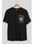 Joker (4) Ön Sol Baskılı Oversize T-Shirt Erkek Kadın Unisex Pamuk Bisiklet Yaka Tişort 2