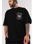 Joker (4) Ön Sol Baskılı Oversize T-Shirt Erkek Kadın Unisex Pamuk Bisiklet Yaka Tişort 3