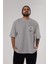 Joker Gym Ön Sol Baskılı Oversize T-Shirt Erkek Kadın Unisex Pamuk Bisiklet Yaka Tişort 5