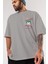 Joker (4) Ön Sol Baskılı Oversize T-Shirt Erkek Kadın Unisex Pamuk Bisiklet Yaka Tişort 3