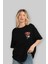 Superman Ön Sol Baskılı Oversize T-Shirt Erkek Kadın Unisex Pamuk Bisiklet Yaka Tişort 4