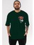 Superman Ön Sol Baskılı Oversize T-Shirt Erkek Kadın Unisex Pamuk Bisiklet Yaka Tişort 1