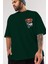 Superman Ön Sol Baskılı Oversize T-Shirt Erkek Kadın Unisex Pamuk Bisiklet Yaka Tişort 3
