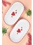 2 Adet Love Serisi Sunum Tabağı & Kayık Tabak 29X16CM Kalp Desen 2