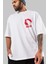 Team Godzilla Ön Sol Baskılı Oversize T-Shirt Erkek Kadın Unisex Pamuk Bisiklet Yaka Tişort 1