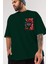 Squid Game (4) Ön Sol Baskılı Oversize T-Shirt Erkek Kadın Unisex Pamuk Bisiklet Yaka Tişort 3