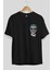 Joker 1 Ön Sol Baskılı Oversize T-Shirt Erkek Kadın Unisex Pamuk Bisiklet Yaka Tişort 2