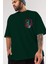 Joker Batman Ön Sol Baskılı Oversize T-Shirt Erkek Kadın Unisex Pamuk Bisiklet Yaka Tişort 3