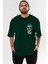 Joker 1 Ön Sol Baskılı Oversize T-Shirt Erkek Kadın Unisex Pamuk Bisiklet Yaka Tişort 1