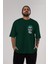 Joker 1 Ön Sol Baskılı Oversize T-Shirt Erkek Kadın Unisex Pamuk Bisiklet Yaka Tişort 5