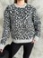 Asur Butik Kadın Leopar Desenli Yumoş Kazak 3