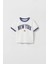 New York Yazılı Crop Tshirt Beyaz 1