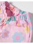 Pembe Çiçekli Tshirt Şort Takım Pembe 3