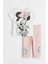 Minnie Mouse Baskılı Kız Çocuk Uzun Taytlı Takım Çok Renkli 1