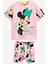 Kız Çocuk Minnie Mouse Baskılı ve Tayt Şortlu Alt Üst Takım Şeker Pembe 1