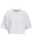 Jack Jones Jxandrea Loose Ss Cropped Tee Jrs Noos Kadin Beyaz Tshirt 12270673-01 5