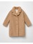 Kız Çocuk Peluş Teddy Kumaş Mont Taba 3