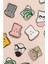 Nordstrom Funny Toast Baskılı Pamuklu Kısa Kollu Şortlu Çocuk Pijama Takımı Somon 1