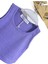 Kız Çocuk Kolsuz Fitilli Crop Top Bluz Mor 2